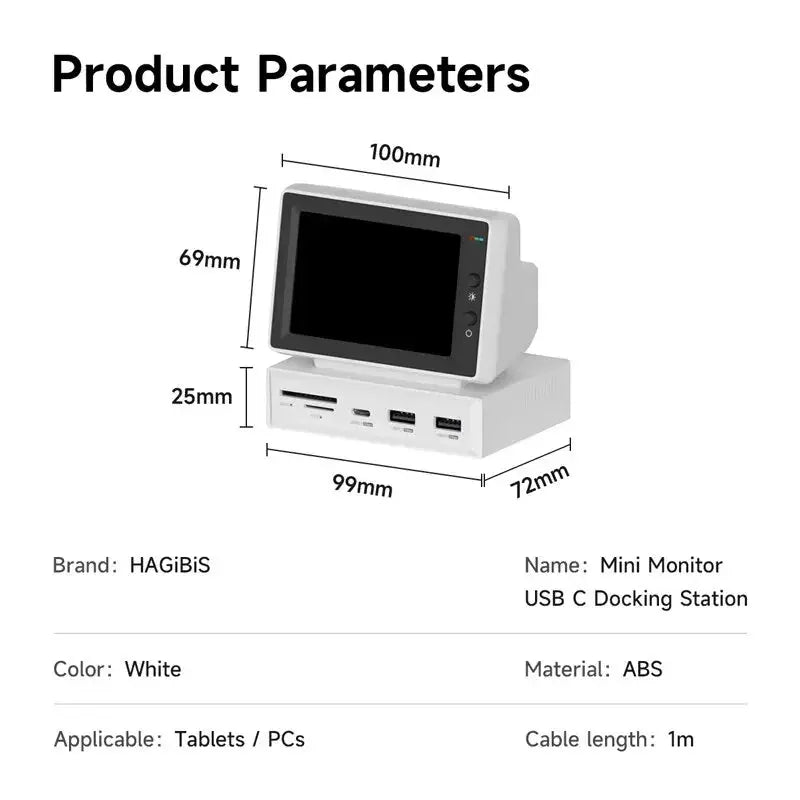 Mini Screen – Compact Second Monitor with Docking Station